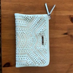 Stella and Dot Perforated Mint Double Clutch